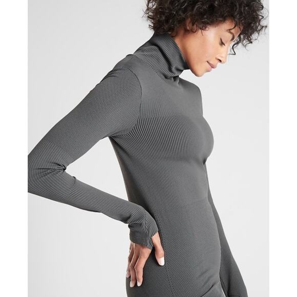 Athleta Flurry Base Layer Turtleneck - Charcoal Gray - Picture 7 of 7